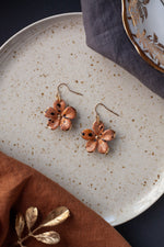 Sienna Flower Porcelain Earrings