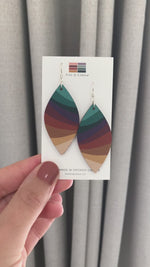 Bryn Multicoloured Hand-Painted Earrings