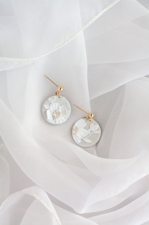 Snow Queen Mini Floral Earrings