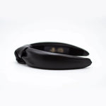 Vegan Leather Headband - Black